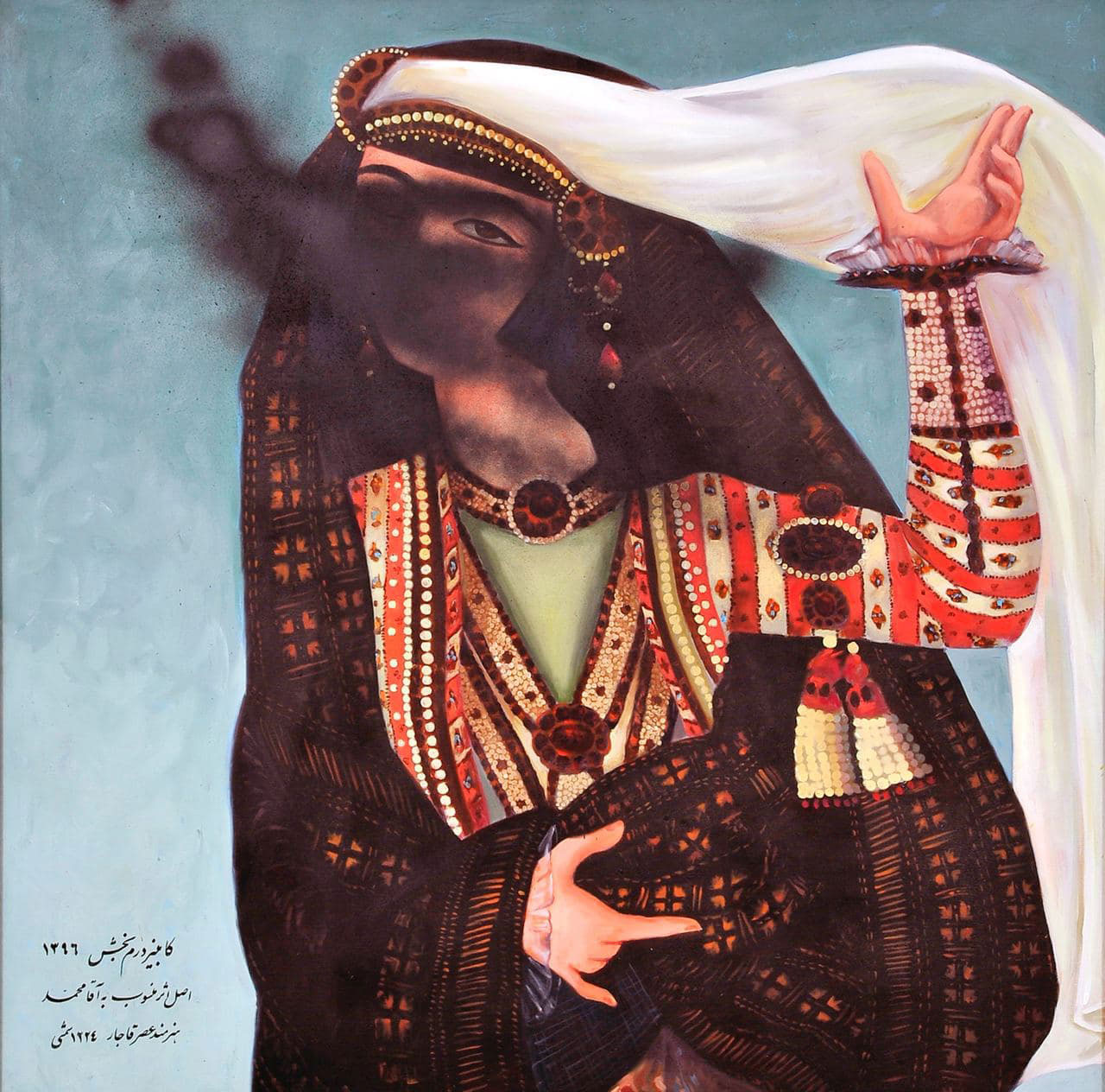 Kambiz Drambaksh / Untitle oil on canvas/100*100/2014