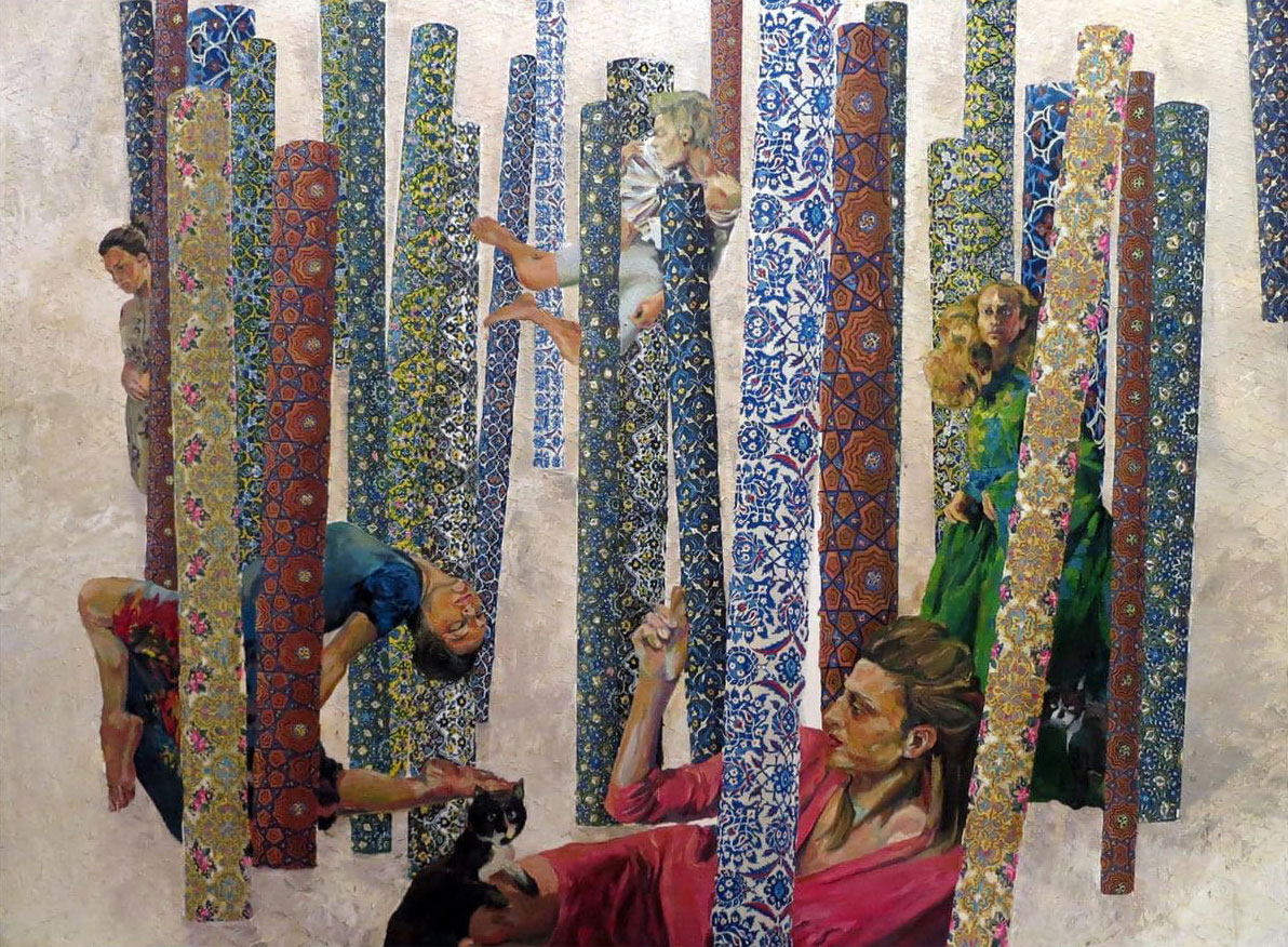 Zahra Ebrahimi Diptych/mix media/170x120  cm /2016