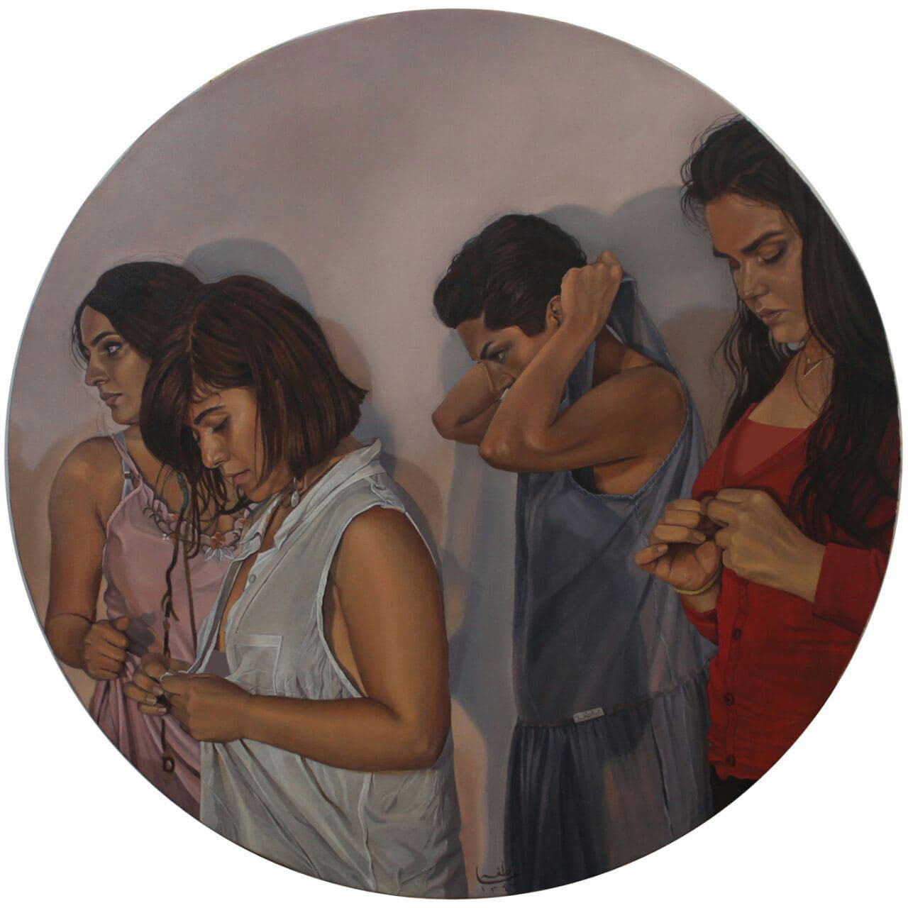 Atefeh Ghasemi nia . Untitle . oil on canvas . 