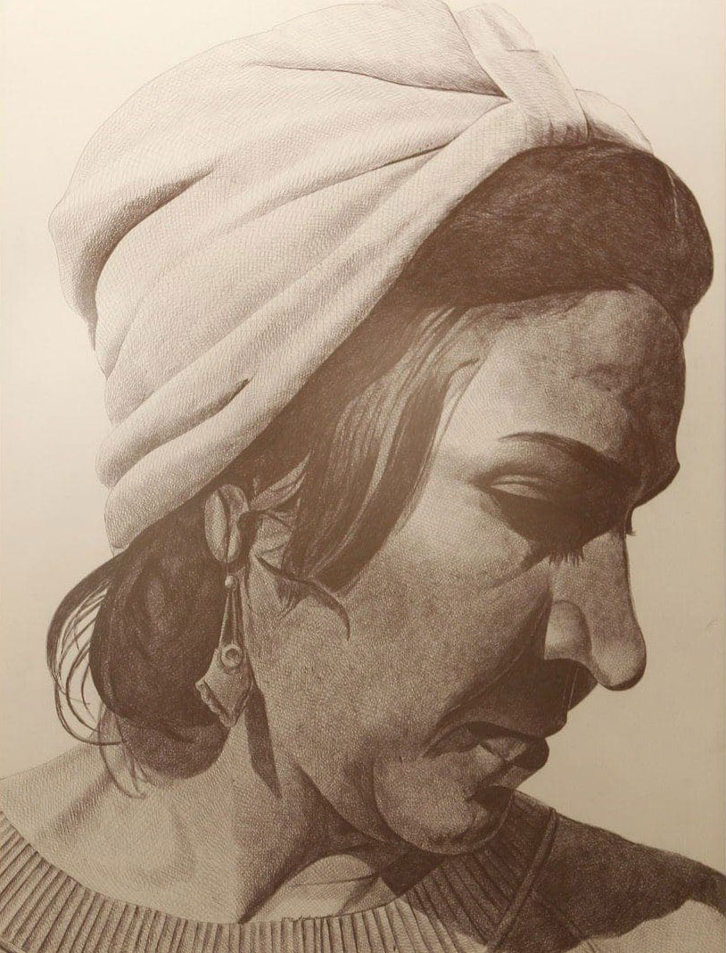 Ahmad Morshedloo/ Untitle / Pen on cardboard/ 120*90