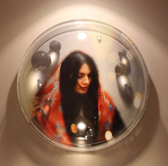 The shadows of the bubbles2 , digital printing & plexiglas, 32/5 * 32/5 cm, 2015