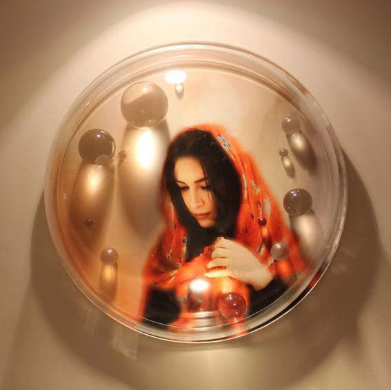 The shadows of the bubbles2 , digital printing & plexiglas, 32/5 * 32/5 cm, 2015