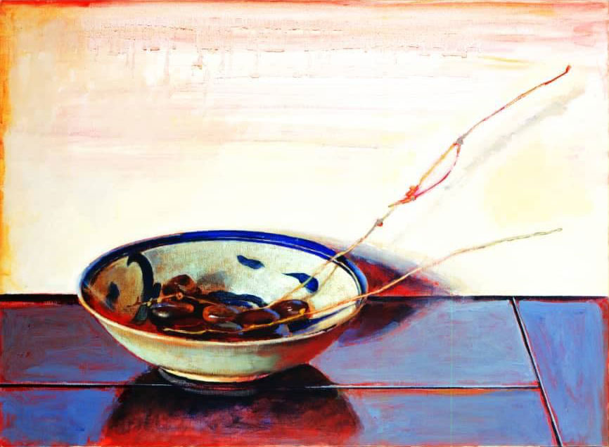 Bijan Saffari  Silk Screen on Handmade Paper by Foad Sharifi