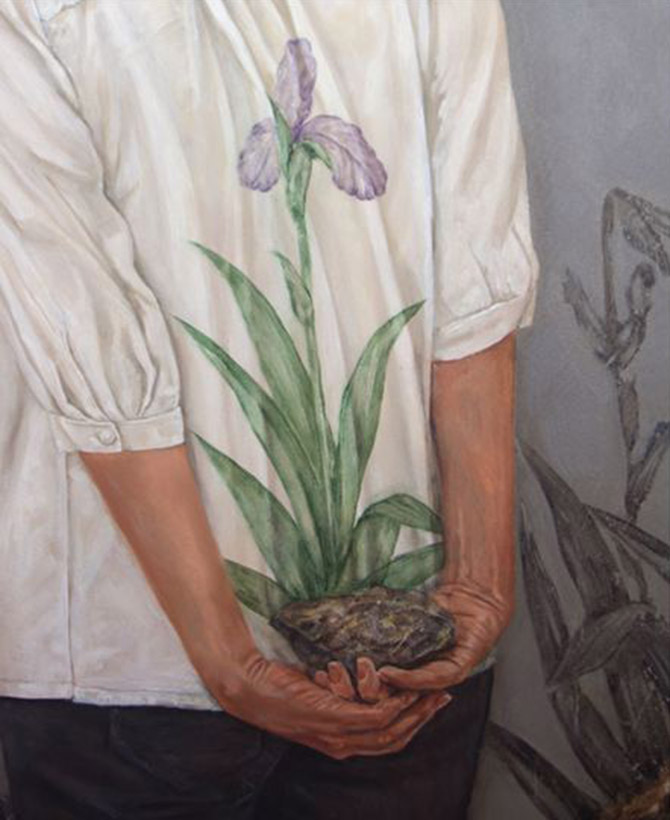 Gol Sang / For colorless pink / Oil & Acrylic on canvas / 92*103 / 2020